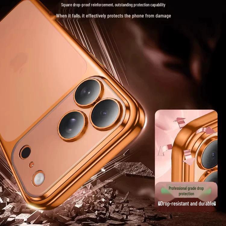 Electroplated Frosted Full Coverage Lens Film Case for iPhone16/17 Pro Max