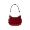 Emerson Minimalistisch Lässig Reißverschluss Leder Halbmondtasche Damen Handtaschen Bordeaux 147940-627