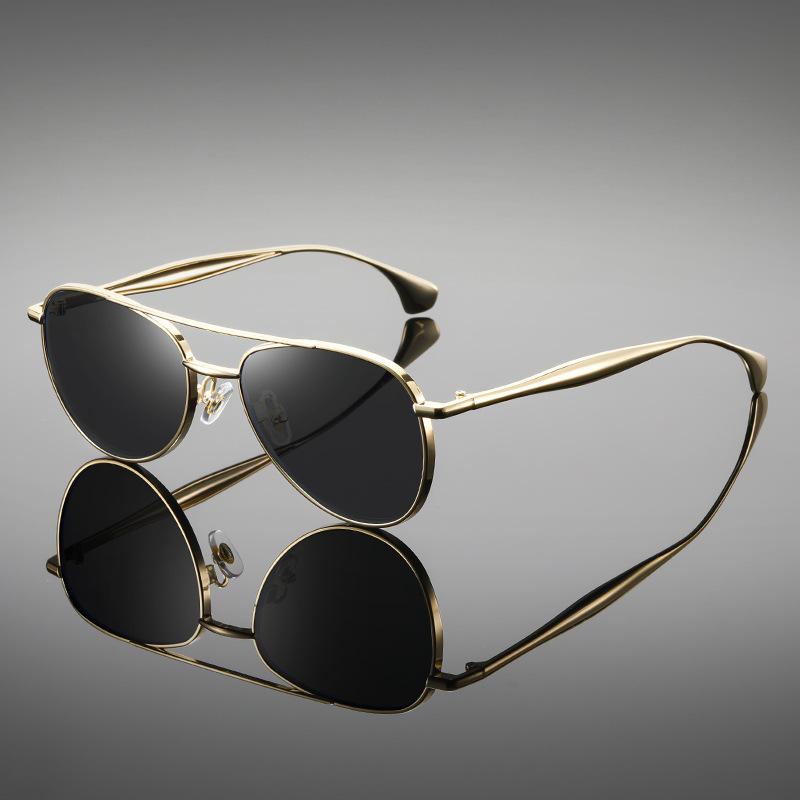 

Fashion Star With The Same Light Luxury Retro Metal Sunglasses Old Money Wind Oval Frame Sunglasses Anti-Blue Light