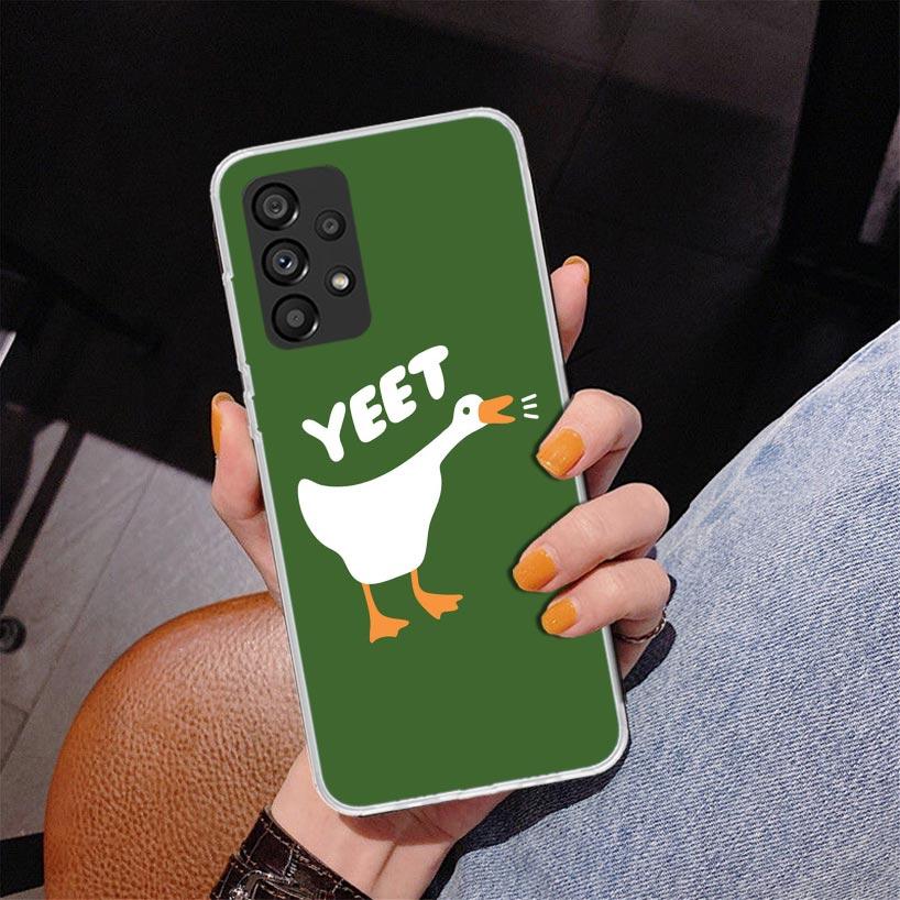 Cartoon Cute Goose Game Phnoe Case for Samsung Galaxy A17 A37 A57 A16 A26 A36 A56 A15 A14 A13 A55 A54 A53 A35 A34 A33 A25 A24 A2