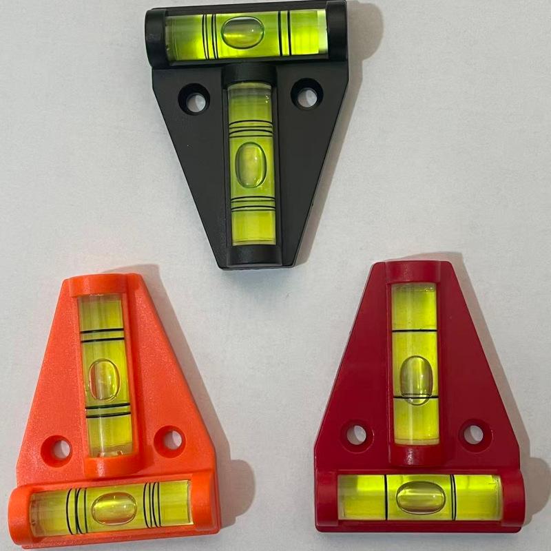 Double-sided T-shaped Bubble Level with Mounting Holes for Precise Balance Measurement