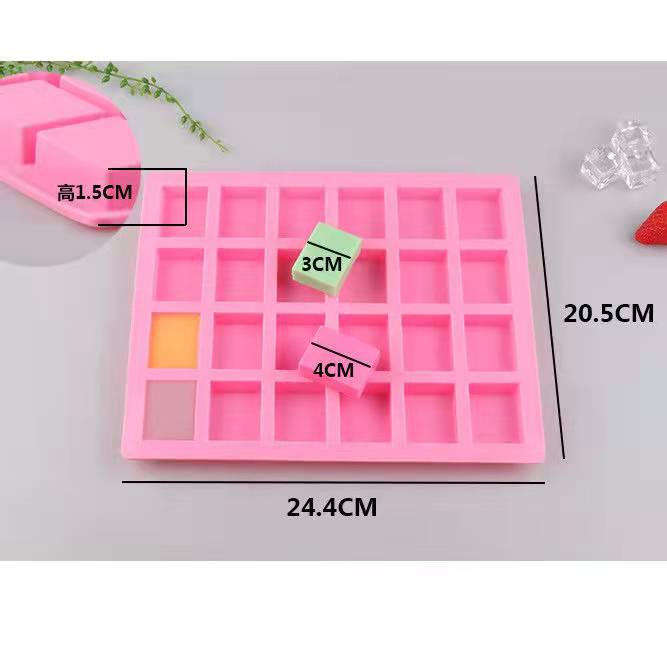 

40-гнездная прямоугольная форма для мыла, силиконовая форма для самостоятельного изготовления мыла в домашних условиях, небольшие формы для мыла, формы для торта, смоляные формы, формы для торта