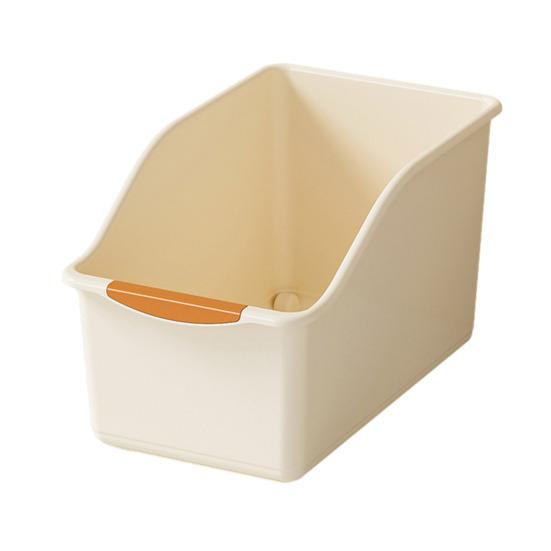 Kitchen Counter Organizer Condiment Bottles Storage Box Spice Jars Holder Storage Bin with Handle for Canned Food Snacks Pantry Cabinet Shelves