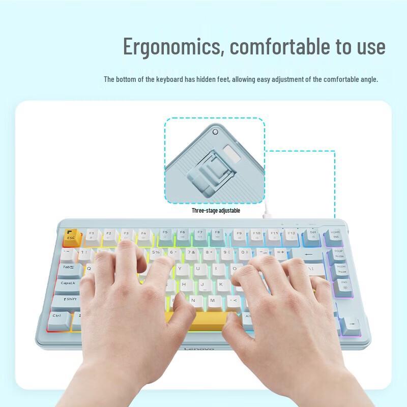 Lenovo K2-82 Wired Silent 82-Key Keyboard