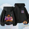 New KPop Devil Hunter Boys and Girls Children's Zipper Hoodie Cute Cartoon Print Warm Halloween Autumn/Winter Fashion Clothing
