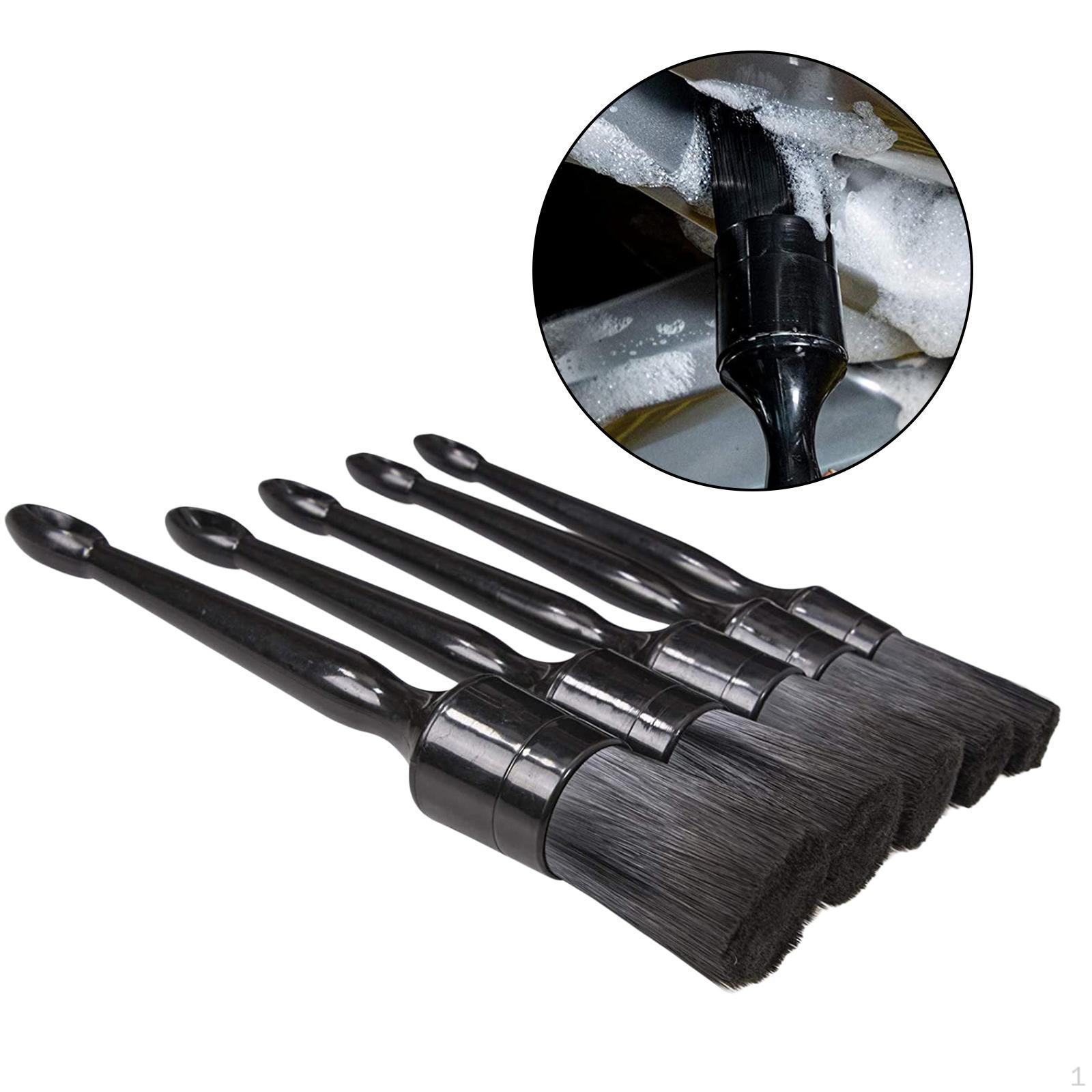 

5pc Car Detailing Brush Kit Auto Wheel Set Cleaning Tool