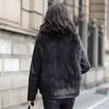 Women's 2025 Genuine Leather & Sheepskin Fur One-Piece Winter Coat