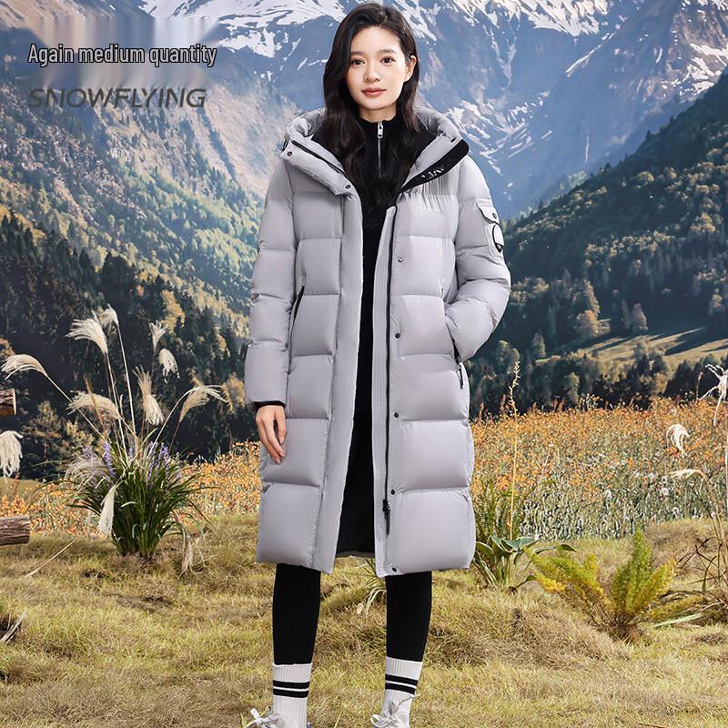 SNOWFLYING Couple's Hooded Winter Down Jacket X40146308FX