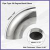 OD 1.75" 90 Degree 1.5mm Thickness Bend Tube Exhaust Elbow Pipe for Car