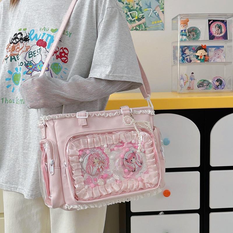 New Japanese Ins High Value, Fresh and Sweet Candy Color Girl Transparent Bar Pain Bag, Light Messenger Bag