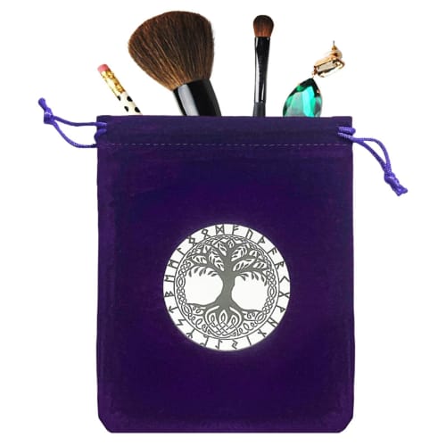 Tarot Card Pouch Bag, Drawstring Tarot Card Storage Bag | 12x15cm Velvet Pouch for Oracle Cards, Thick Dice and Cards, Party Favors, Jewelry Pouch, Tr