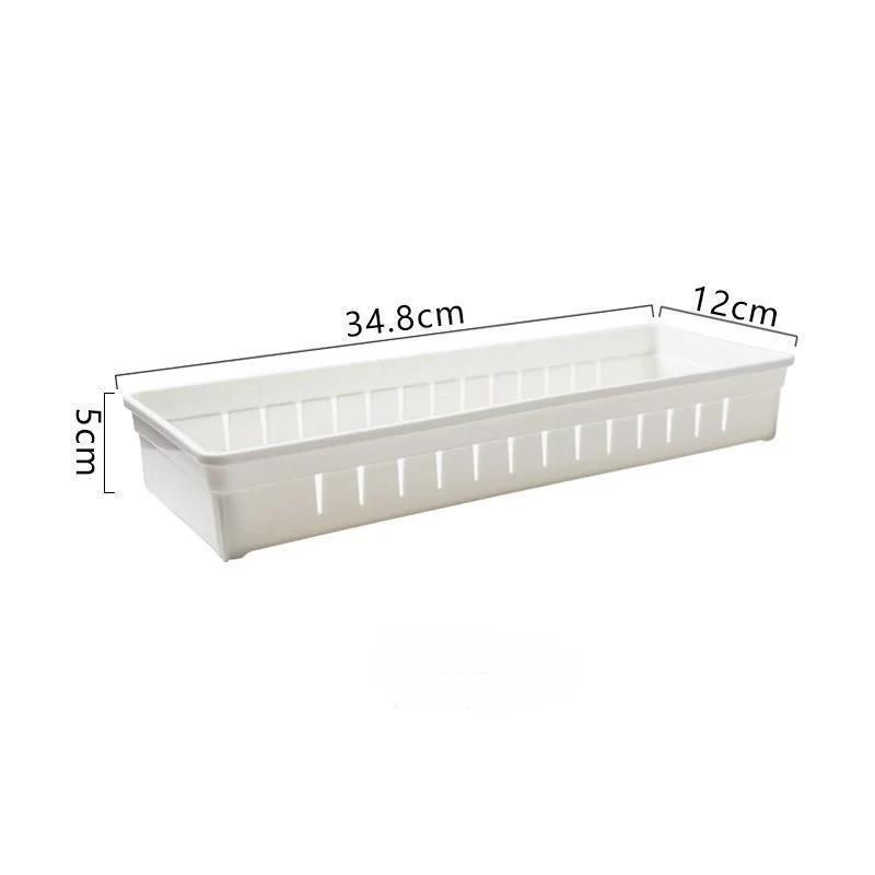 Pudełka do przechowywania sztućców kuchennych Plastikowy uchwyt na sztućce z regulowaną przegrodą na łyżkę widelec noże Organizer do szuflady kuchennej