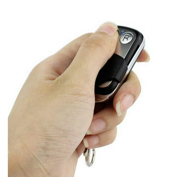 12V Wireless Remote Control Switch & Metal 2-Key Remote for A On/B Off Electric Locks or LED.