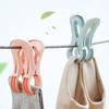4 Pcs/Set Clips Plastic Thicken Great Spring Anti-slip Serrated Edge High Friction Clothing Clip for Home