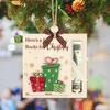 1/6Pcs Christmas Wallet Pendant Snowman Xmas Tree Gift Box Deer Pattern Pendant Striking Atmosphere