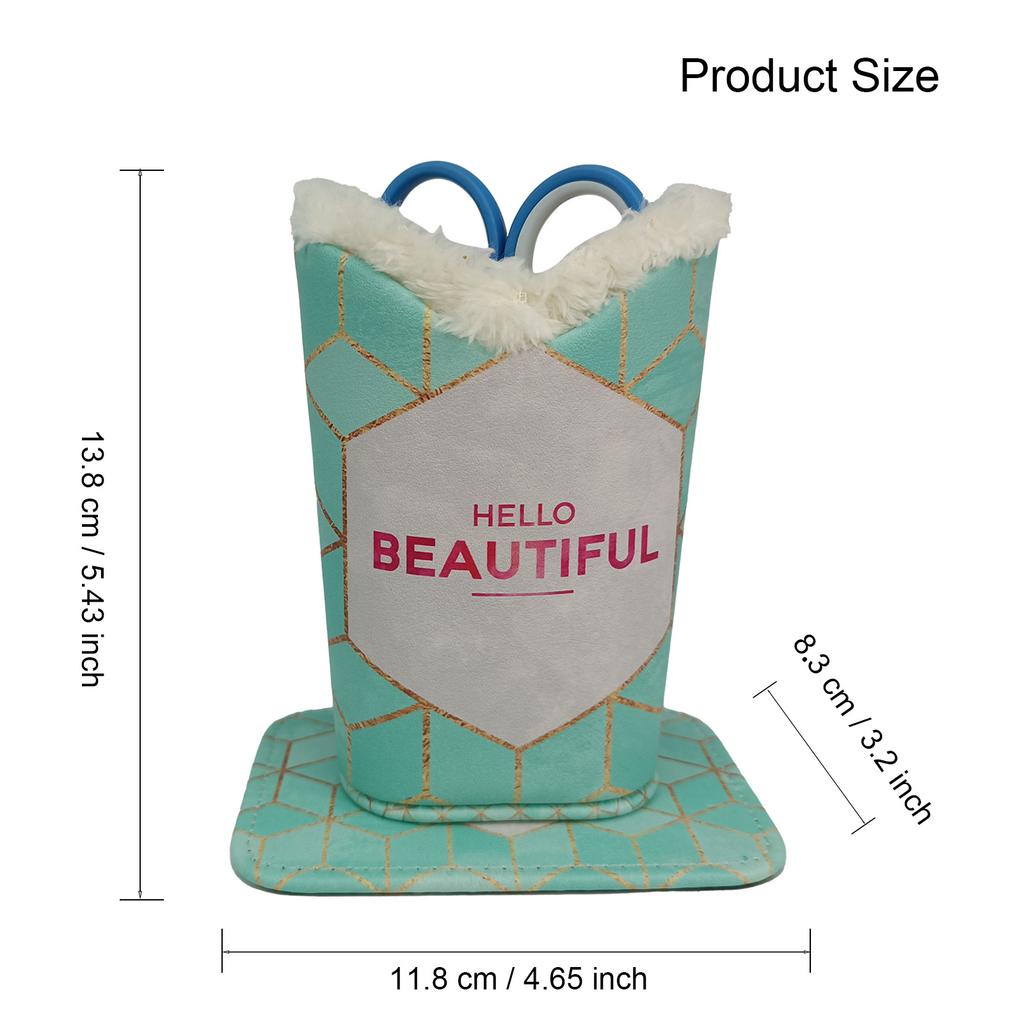 Plush Eyeglass Holder Leather Eyewear Display Stand Fabric Pencil Holder Stylish Minimalist Eyewear Storage Solution