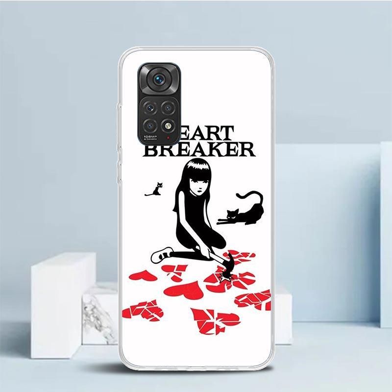 Comics Emily The Strange Soft Cover for Xiaomi Redmi Note 15 14 13 12 Pro Plus Phone Case 14S 11S 11T 11E 10S 10 4G Pattern Shel