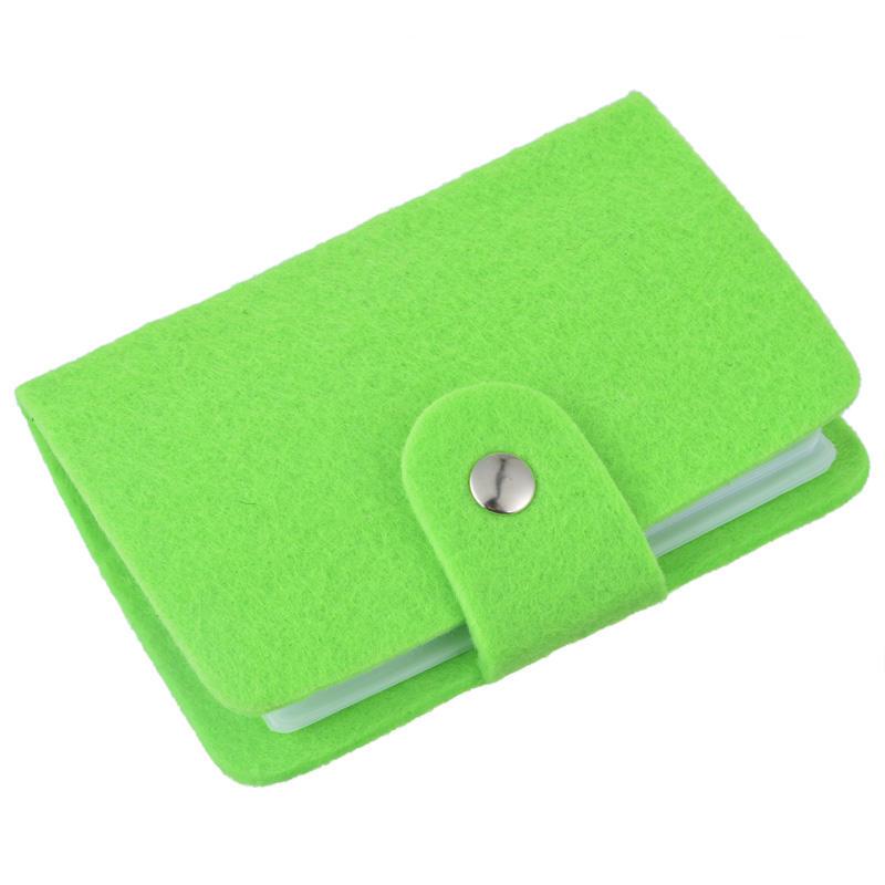 Buy 1pc Vintage Women Wool Felt Pouch Id Credit Card Wallet Cash Holder