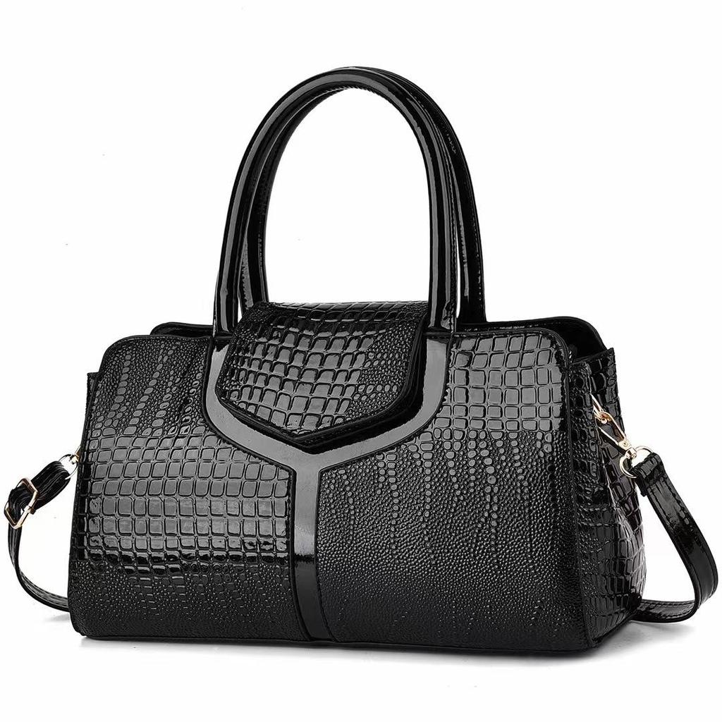 Yeni Moda Timsah Desen Çanta Kadınlar için Büyük Kapasiteli Rahat Bir Omuz Crossbody Çanta