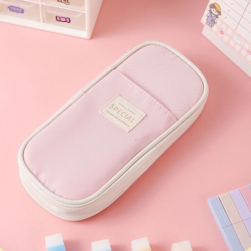 School Set Pencil Case Highlighter Pen Eraser Gel Pen School Accessories Set for Classroom and Office Use