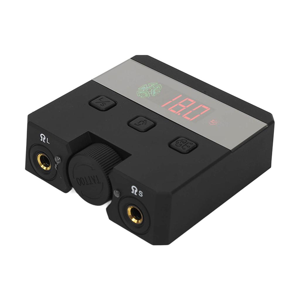Digital Tattoo Power Supply High Power Liner Shader Voltage Adjustable Universal Black LED Tattoo