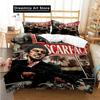 Tony Montana Scarfaces Bedding Set Boys Girls Twin Queen Size Duvet Cover Pillowcase Bed Kids Adult Home Textileextile