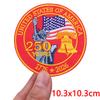 New America's 250th Anniversary Embroidered Patches DIY Iron On Patches For Clothing Statue Of Liberty Flag Eagle Patch Armband
