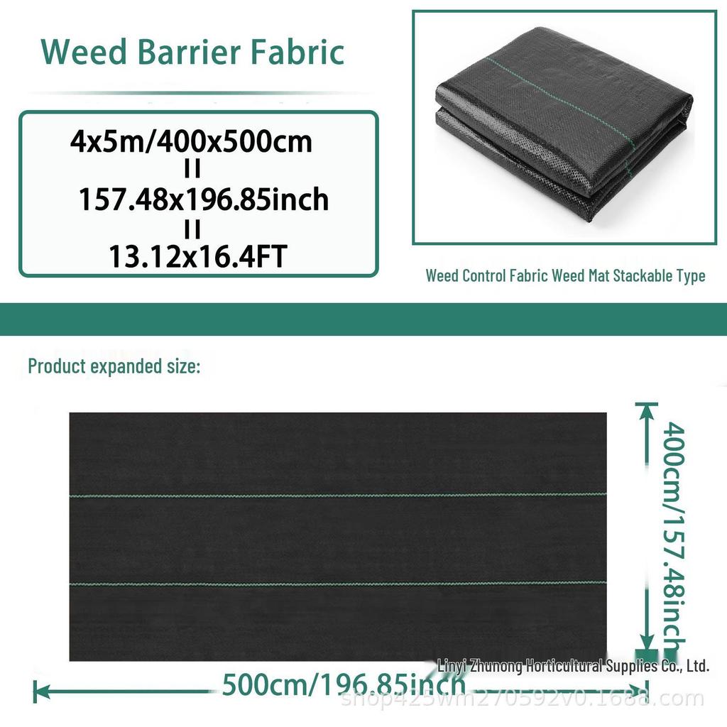 Black PP Weed Barrier Cloth: Breathable, Water-Permeable Ground Cover for Orchards and Gardens