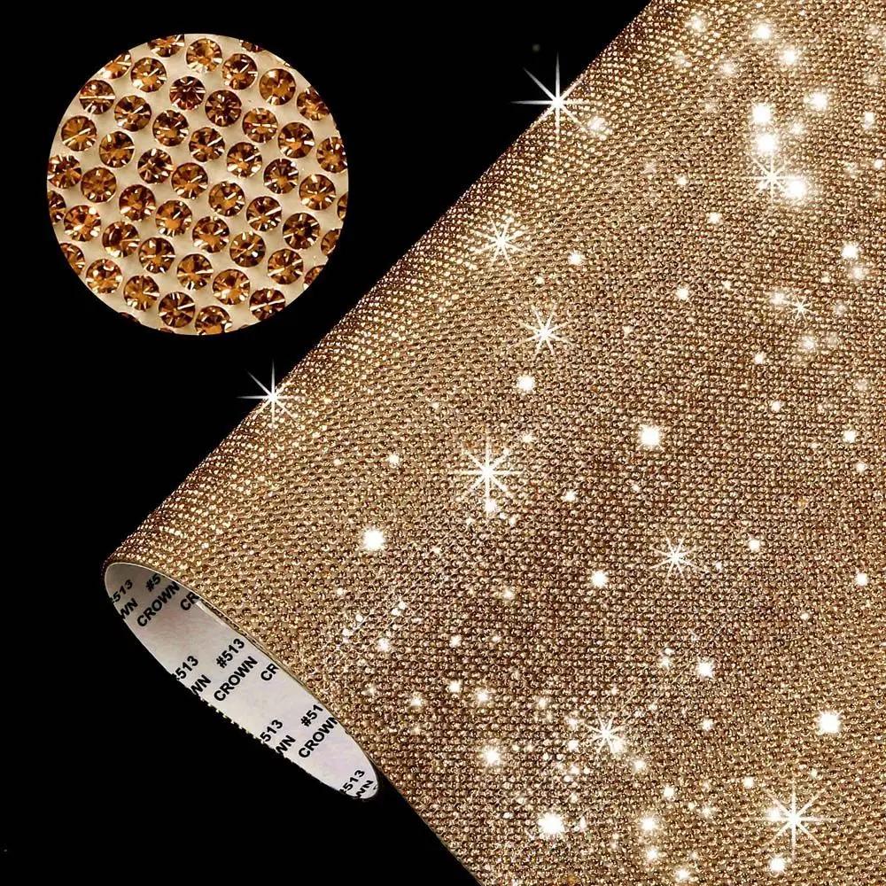 High quality Glitter Self-Adhesive Crystal Rhinestones Sticker Gift Decoration DIY Car Decoration Sticker Gem Stickers