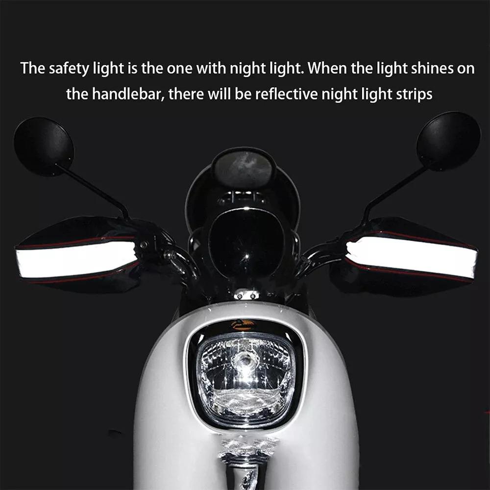 With Reflective Strips Motorcycle Windproof Gloves Electric Bike Bar Hand Gloves  Cycling