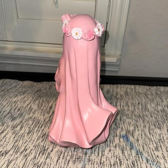 Ghost Dog Statue Halloween Spooky Resin Figurine Ghost Walking Dog Sculpture Garden