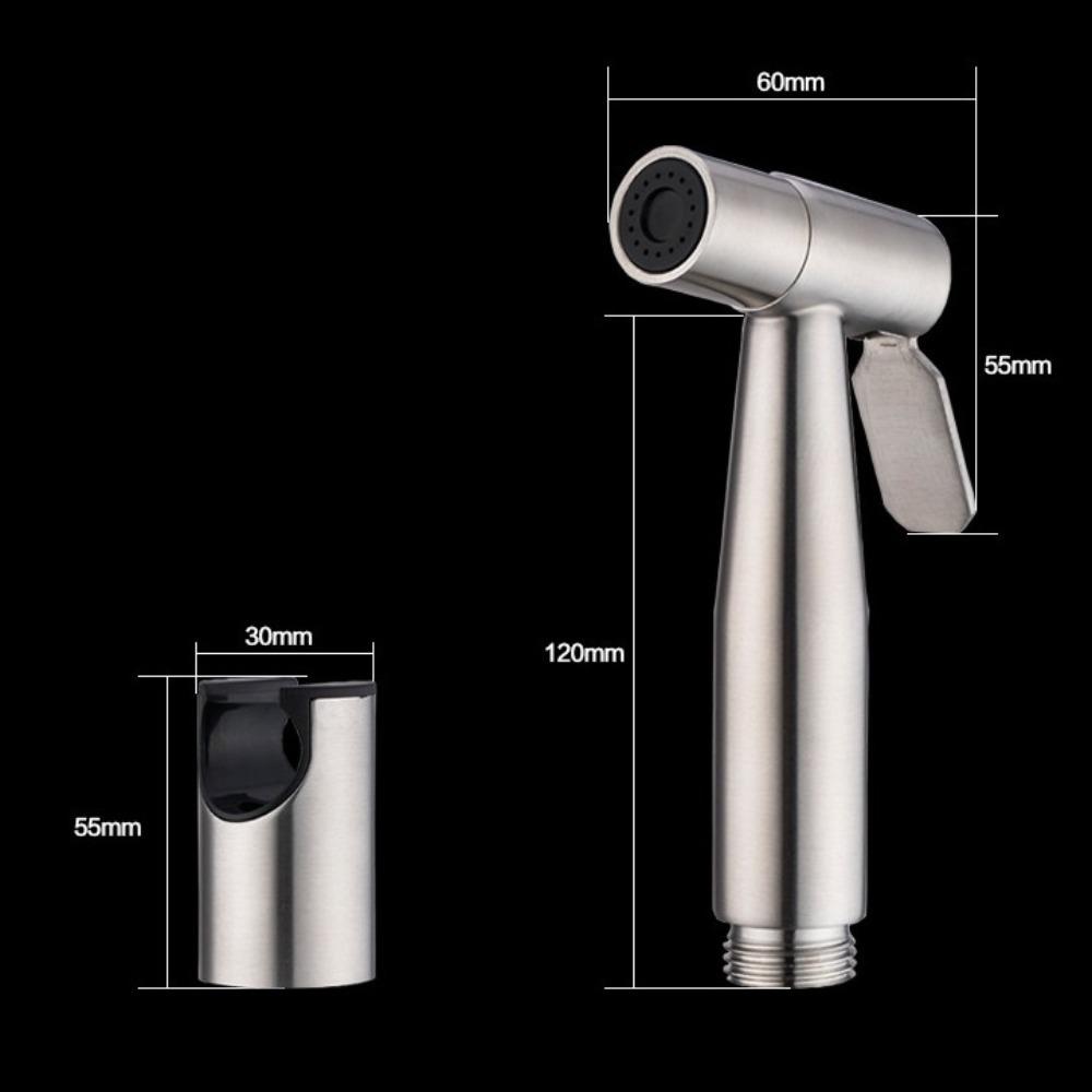 Stainless Steel Bidet Toilet Sprayer Kit Hand Sprayer Handheld Toilet Bidet Sprayer Self Cleaning Bathroom Shower Head