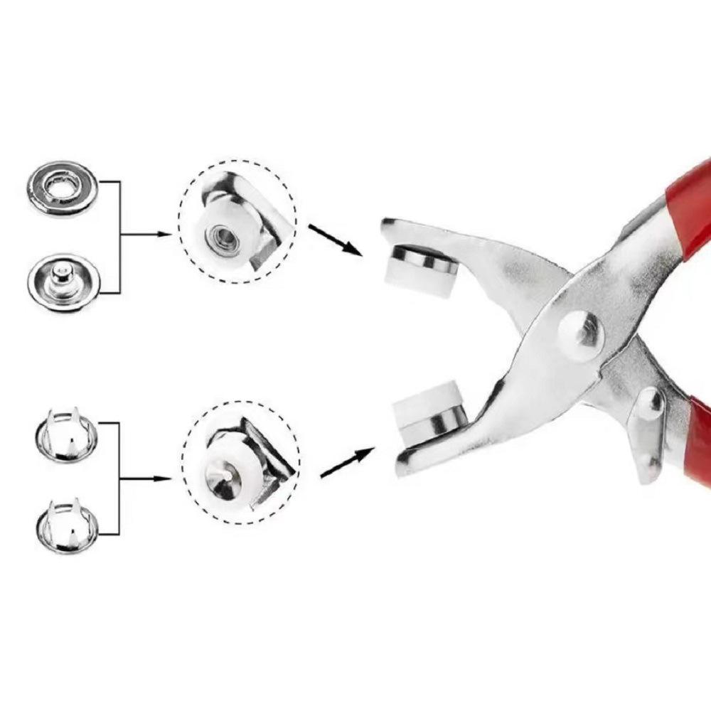 Five-Claw Concealed Buckle Set: No-Seam Nail Button Tool for Baby Clothes, Colored Metal Invisible Snap Buttons.