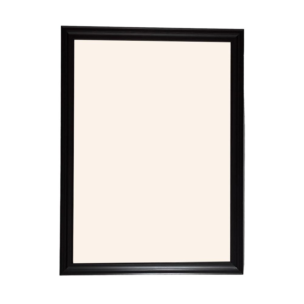 Solid wood black frame designed for vintage style For artwork and photo display with mounting hardware for flexible placement