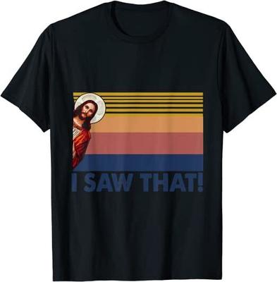 Cytat Jesus Meme Widziałem tę chrześcijańską koszulkę unisex