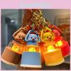 Charming Beaver Led Night Light Keychain Silicone Cartoon Keyring Perfect Gifts