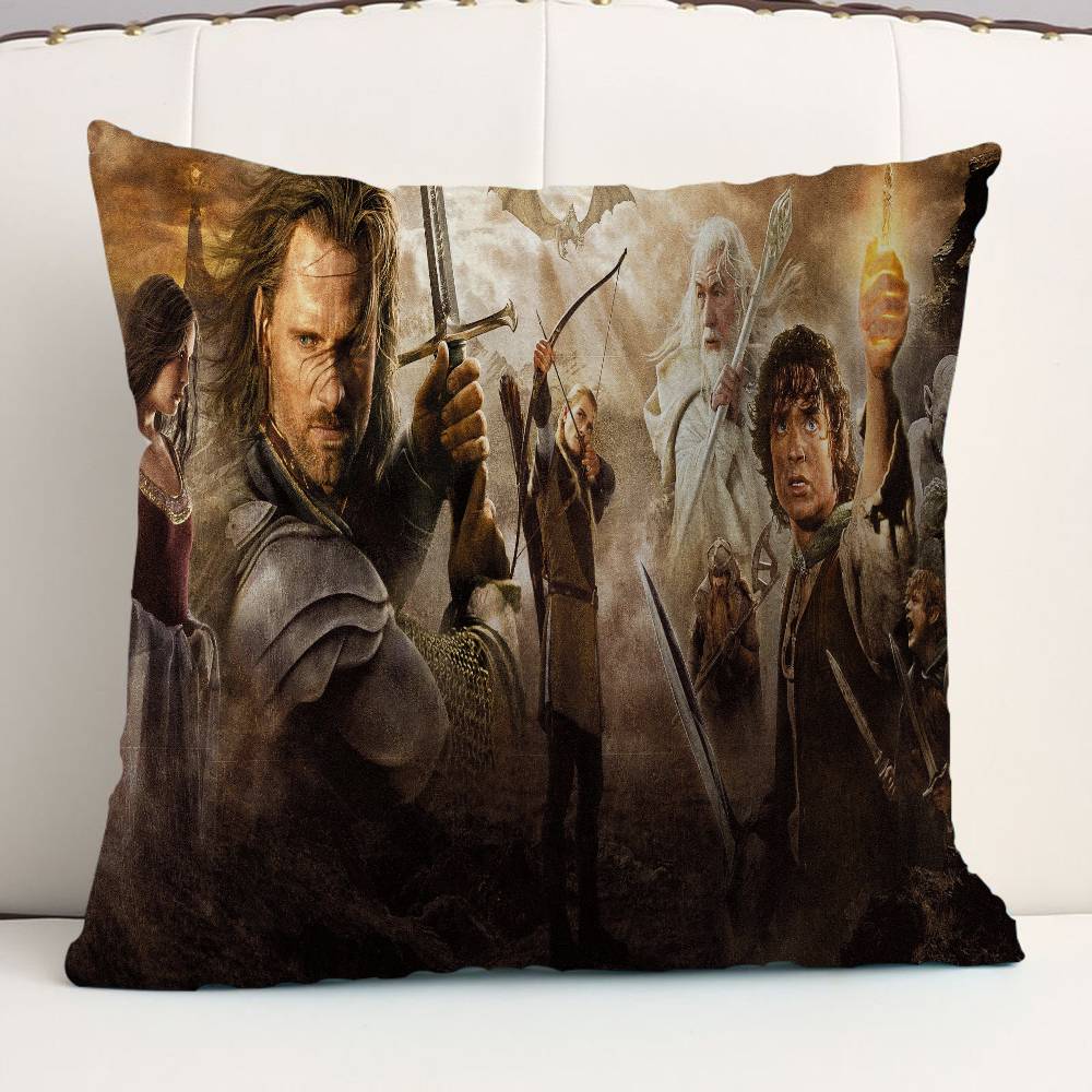 Movie L-Lord O-Of T-The Rings Office Cushion Pillowcase Car Cushion Cover45X45CM Lumbar Pillowcase Sofa Pillowcover