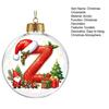 Indoor Outdoor Xmas Hanging Ornaments 26?Letter Acrylic Christmas Ball Ornament, 3D Crystal Style Alphabet Gift Ideas for Family Pendant, Tree Home