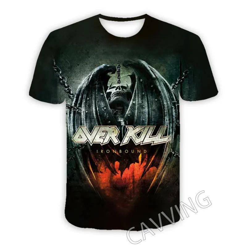 

Нові модні жіночі/чоловічі 3D-принт Overkill Band Повсякденні футболки Хіп-хоп Футболки Harajuku Styles Топи Одяг M