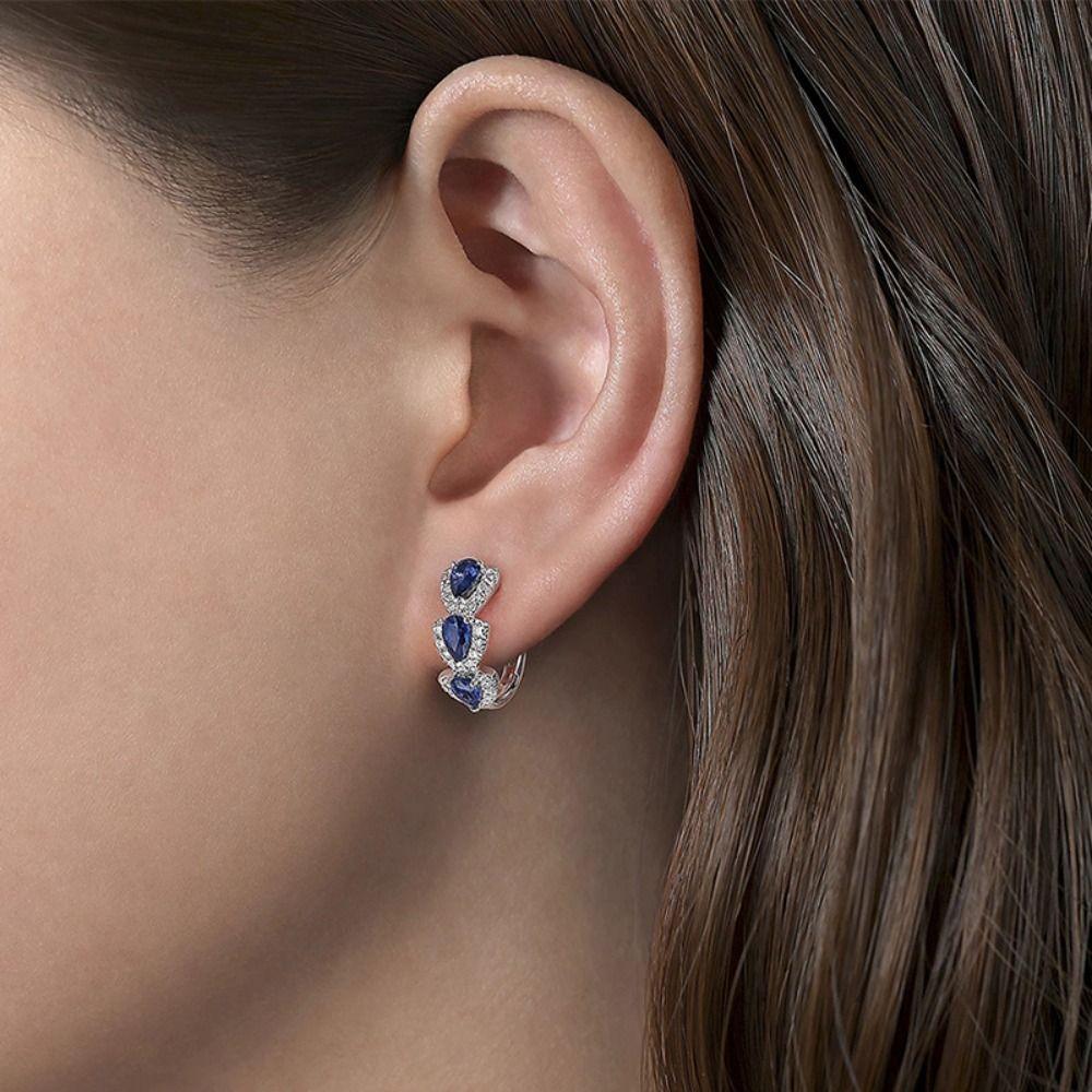Elegant Hoop Earrings Rhinestone Drop Earrings Fashion Stud Earrings