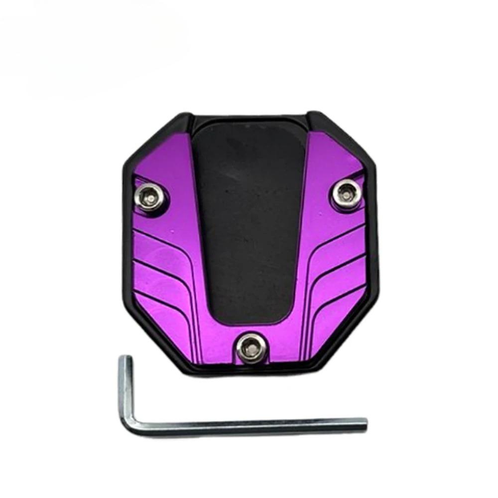 Universal Motorcycle Kickstand Extender - Anti-Slip Side Stand Extension Pad with Enlarged Base, Scooter Bike Support Plate