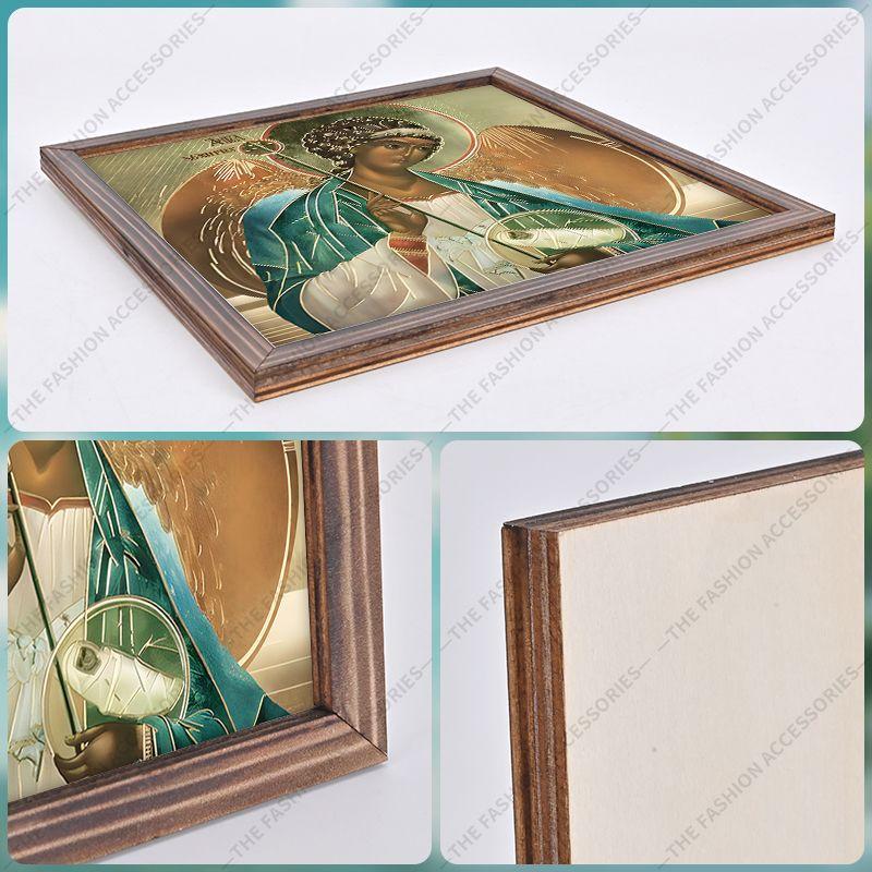 Decorative Painting of Orthodox icons,Consecrated Icon "Guardian Angel",Photo Frame painting,Christian Wall Art,20cm*20cm,Spiritual Decor Gift