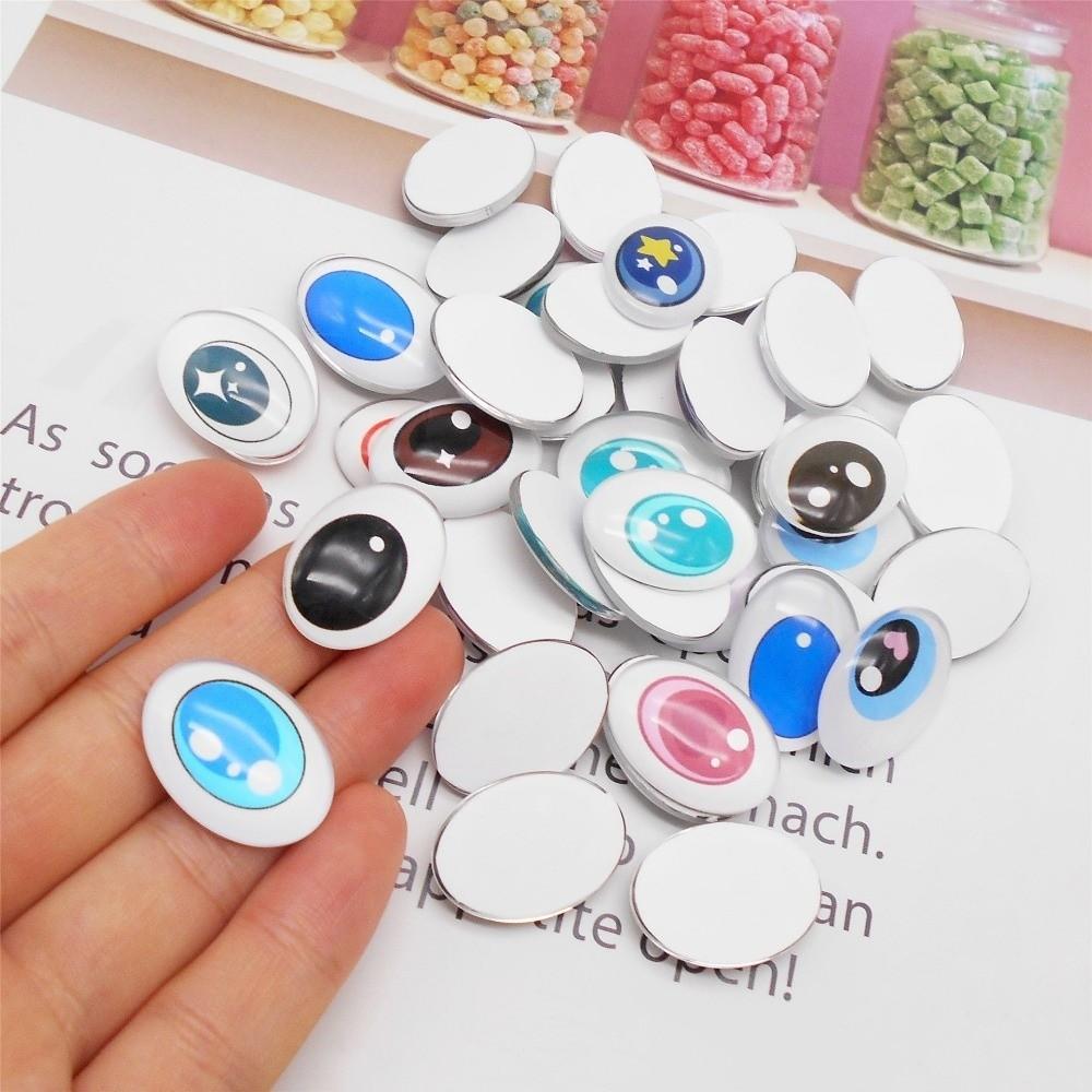 50pcs Crystal Doll Eyes Accessories Multistyles Simulation Glass Eye Patches