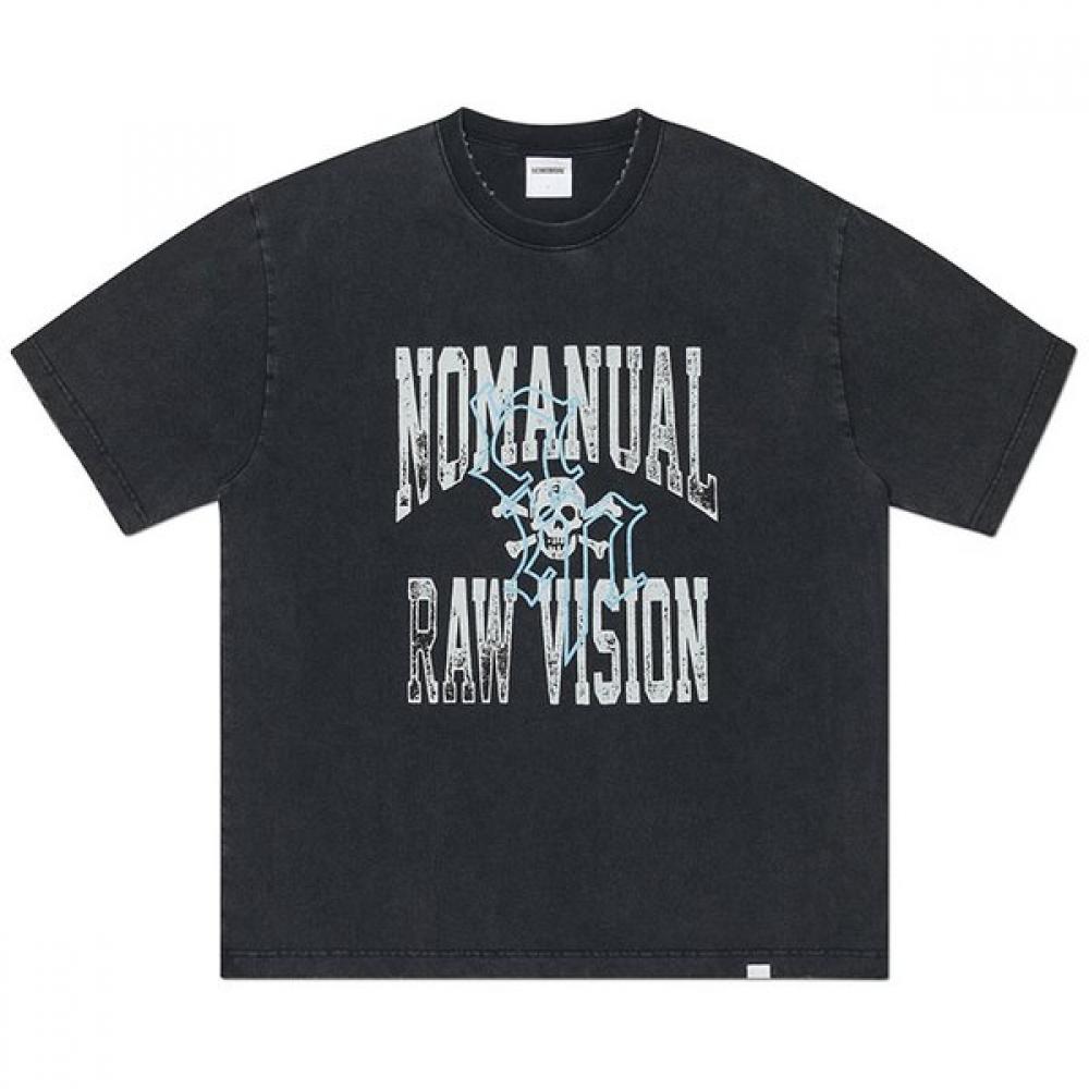 Nm Skull T shirT   Washed Black S