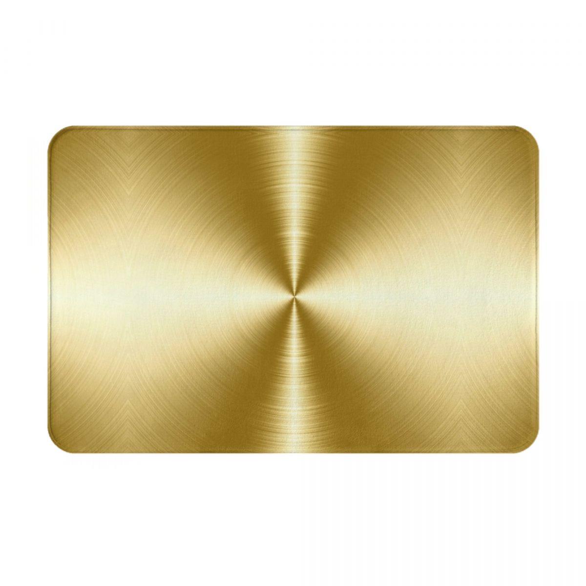 Brushed Gold Radial Metal Anti-slip Doormat