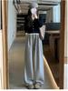 Women's Polka Dot Wide-Leg Pants - High Waist, Loose Fit, Floor-Length, 2025 Spring/Autumn Collection.