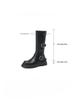 Women's 2024 Autumn/Winter Platform Knee-High Chunky Heel Boots with Thick Soles