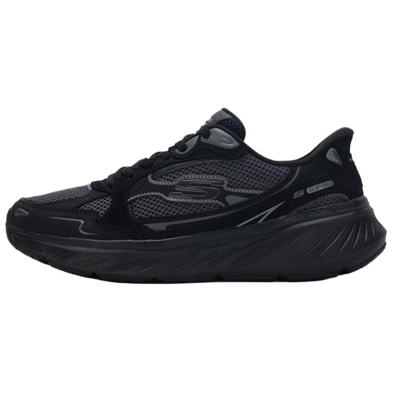 Skechers Edgeride Comfortable Versatile Height Increasing Casual Shoes Men sneaker Black 232969-BBK 41.5
