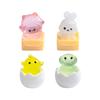 Micro-landscape Luminous Eggshell Chicken Little Crocodile Figurine Decorative Accessories Miniature Small Ornaments