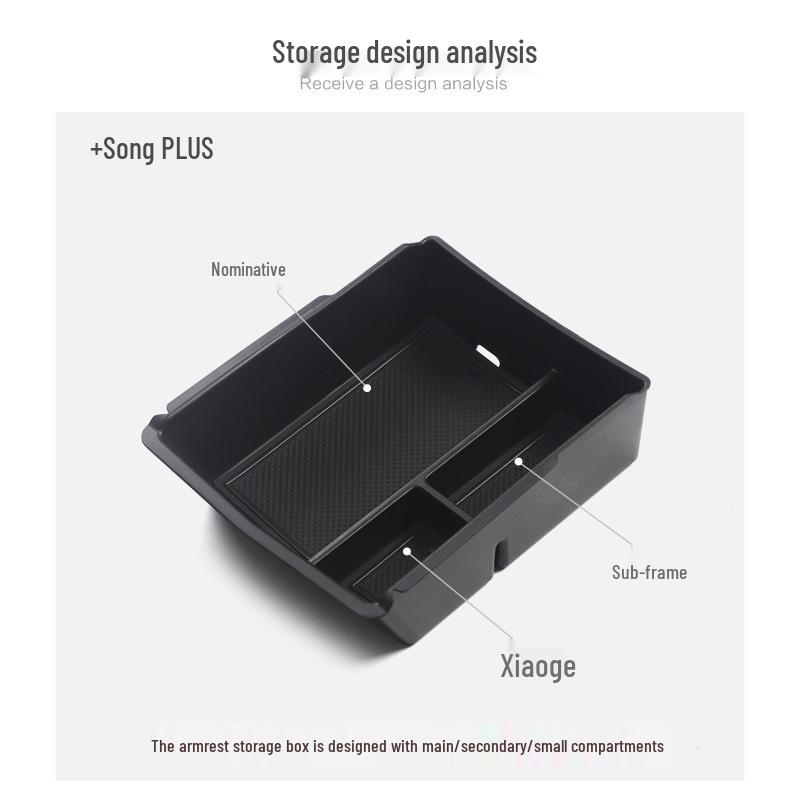 22 BYD Song PLUS Armrest Storage Box with Compartment